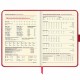 Еженедельник датированный 2023 А5 145х215 мм BRAUBERG 'Augustus', красный, 113942