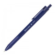 Ручка шариковая масляная автоматическая BRAUBERG 'Trios', СИНЯЯ, корпус синий, узел 0,7 мм, линия письма 0,35 мм, 142822