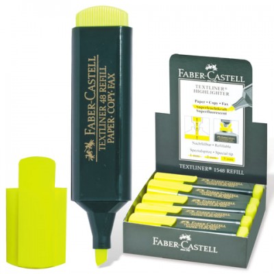 Текстовыделитель FABER-CASTELL '48', ЖЕЛТЫЙ, линия 1-5 мм, 154807