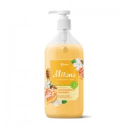 Мыло-крем жидкое гипоаллергенное 1 л, GRASS MILANA 'Молоко и мед', дозатор, 126101