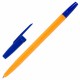 Ручка шариковая BRAUBERG 'ORANGE Line', СИНЯЯ, корпус оранжевый, узел 1 мм, линия письма 0,5 мм, 143331