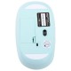 Набор беспроводной тихий: клавиатура 104 клавиши, мышь 4 кнопки 800/1200/1600 dpi, SONNEN K-650, белый / мятный / бирюзовый, 513953