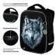 Ранец BRAUBERG LIGHT, 1 отделение, с брелком, Gray wolf, 36х26х13 см, 273111