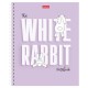 Тетрадь А5, 48 л., HATBER гребень, клетка, обложка картон, 'Следуй за белым кроликом' (микс), 087016, 48Т5В1гр