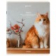 Тетрадь А5, 48 л., BRAUBERG, скоба, клетка, матовая ламинация, 'Cats', (микс в спайке), 405334