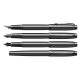Ручка перьевая PARKER 'IM Achromatic Black BT', черный матовый, нержавеющая сталь, синяя, 2127741