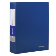 Папка 80 вкладышей BRAUBERG 'Office', синяя, 0,8 мм, 222638