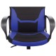 Кресло компьютерное BRABIX 'Alpha GM-018', ткань/экокожа, черное/синее, 532638, GM-018_532638