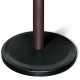 Вешалка-стойка SHT-CR15, 1,75 м, диск 35 см, 4 крючка, металл/пластик, коричневая