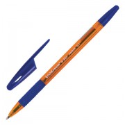 Ручка шариковая с грипом ERICH KRAUSE 'R-301 Amber Grip', СИНЯЯ, корпус тонировый оранжевый, узел 0,7 мм, линия письма 0,35 мм, 39530