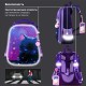 Ранец BRAUBERG PREMIUM, 2 отделения, с брелоком, 'Anime cat', 38х29х16 см, 272017