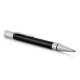 Ручка шариковая PARKER 'Duofold Classic Black CT', корпус черный, детали палладий, черная, 1931390