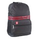 Рюкзак BRAUBERG для старшеклассников/студентов/молодежи, 'Две полоски', черный, 46х32х17 см, 227076