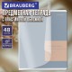 Тетрадь предметная MonoPastel 48 л., пластиковая обложка, ЛИТЕРАТУРА, линия, подсказ, BRAUBERG, 405509
