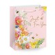 Пакет подарочный (1 штука) 33х13х45 см (XL), 'Flower Mix', ассорти, глиттер, фольга, ЗОЛОТАЯ СКАЗКА, 700825