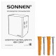Сушилка для рук SONNEN HDR-1200W, 1200 Вт, производство РОССИЯ, антивандальная, сталь, белая, 701870