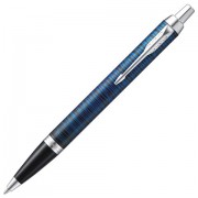 Ручка шариковая PARKER 'IM Blue Origin CT', корпус черный матовый, хромированные детали, синяя, 2073476