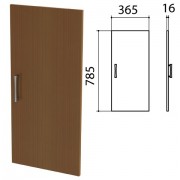 Дверь ЛДСП низкая 'Монолит', 365х16х785 мм, цвет орех гварнери, ДМ41.3