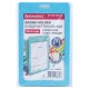 Бейдж вертикальный (90х54 мм) АССОРТИ, голубой, красный, салатовый, оранжевый, BRAUBERG ULTRA COLOR, 238821