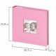 Фотоальбом BRAUBERG 'Cute Baby' на 200 фото 10х15 см, под кожу, бумажные страницы, бокс, розовый, 391141