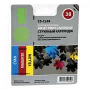 Картридж струйный CACTUS (CS-CL38) для CANON PIXMA iP1800/1900/2500/MP140/190, цветной, ресурс 205 стр.