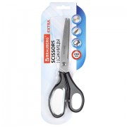 Ножницы BRAUBERG 'EXTRA', 230 мм, серо-черные, 2-сторонняя заточка, эргономичные ручки, 237297