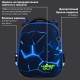 Ранец BRAUBERG PREMIUM, 2 отделения, с брелком, 'Digital lava', СВЕТЯЩИЙСЯ, 38х29х16 см, 272015