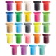 Пластилин-тесто для лепки BRAUBERG KIDS, 24 цвета, 1680г, крышки - штампики, сундучок, 106722, TA1097