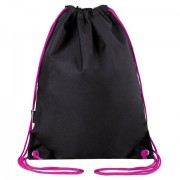 Мешок для обуви BRAUBERG плотный, карман на молнии, подкладка, 43х33 см, Neon Pink, 272428