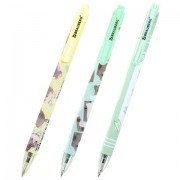 Ручка шариковая автоматическая с принтом, кросс-серия 'МИЛЫЕ КОТЫ', BRAUBERG, корпус soft-touch, СИНЯЯ, узел 0,7 мм, линия 0,35 мм, 144479