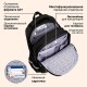 Рюкзак BRAUBERG SOFT, 2 отделения, 3 кармана, 'Кот с характером', СВЕТЯЩИЙСЯ, 40х31х15 см, 274401