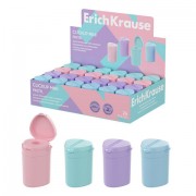 Точилка ERICH KRAUSE 'ClickUp Mini Pastel', с контейнером, пластиковая, корпус ассорти, 60064