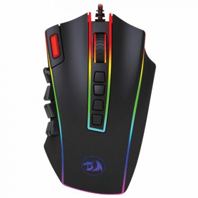 Мышь проводная игровая REDRAGON Legend Chroma, USB, 23 кнопки + 1 колесо-кнопка, оптическая, черная, 78345