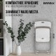 Стулья складные BRABIX 'Golf Lite CF-017', КОМПЛЕКТ 4 шт., серебристый каркас, пластик, белый, 533035