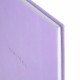 Блокнот БОЛЬШОЙ ФОРМАТ 200х290 мм, А4, 80 л., твердый, клетка, BRAUBERG 'Minimal', сиреневый, 116434