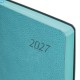 Ежедневник датированный 2027, А5, 138x213 мм, BRAUBERG 'Stylish', под кожу, гибкий, бирюзовый, 117970