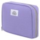 Пенал-органайзер BRAUBERG, 1 отделение, С НАКЛЕЙКАМИ, молния вокруг, канвас, 22x15х6 см, фиолетовый, 273594