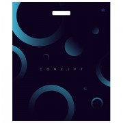 Пакет с вырубной ручкой ПВД, 60х50 см, 'Концепт БИГ', 100 мкм, н00214884