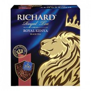 Чай RICHARD 'Royal Earl Grey', черный с бергамотом, 100 пакетиков по 2 г, 610250