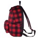 Рюкзак BRAUBERG универсальный, сити-формат, красный в клетку, 'Тартан', 23 литра, 43х34х15 см, 226400