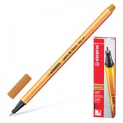 Ручка капиллярная STABILO 'Point 88', ТЕМНАЯ ОХРА, корпус оранжевый, линия письма 0,4 мм, 88/89