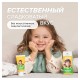 Зубная паста детская 50 г, SYNERGETIC, клубничка и банан, от 3 до 6 лет (желтая), 201009