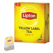 Чай LIPTON (Липтон) 'Yellow Label', черный, 100 пакетиков с ярлычками по 2 г, 20248358