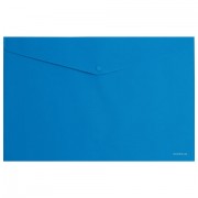 Папка-конверт с кнопкой ERICH KRAUSE 'Classic', A4, до 120 листов, непрозрачная, синяя, 0,18 мм, 47110