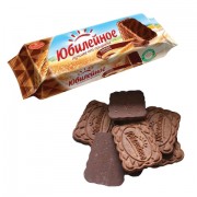 Печенье ЮБИЛЕЙНОЕ с какао и шоколадной глазурью, 116 г, 60541