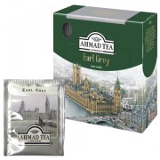 Чай AHMAD (Ахмад) 'Earl Grey', черный с ароматом бергамота, 100 пакетиков с ярлычками по 2 г, 595i-08