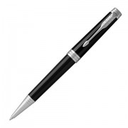 Ручка шариковая PARKER 'Premier Black Lacquer PT', корпус черный, палладиевые детали, черная, 1931416