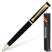 Ручка бизнес-класса шариковая BRAUBERG 'Perfect Black', корпус черный, узел 1 мм, линия письма 0,7 мм, синяя, 141416