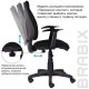 Кресло BRABIX 'Comfort MG-321', регулируемая эргономичная спинка, ткань, черное, 532556