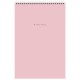 Блокнот ДЭК А4 200х290 мм, 80 л., КОМПЛЕКТ 2 шт., гребень, подложка, BRAUBERG 'Minimal Pastel', 116453